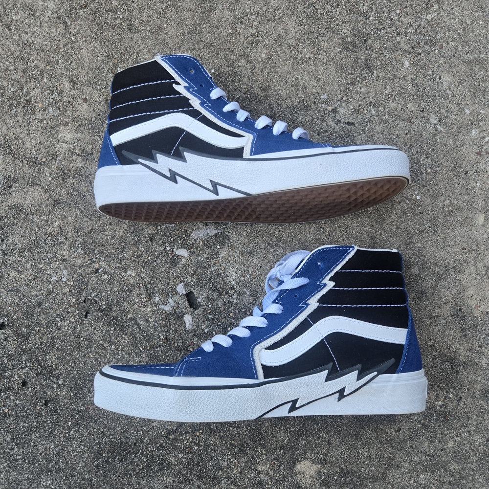Vabs Sk8- High Bolt - True Blue Size 8 - Picture 2 of 11